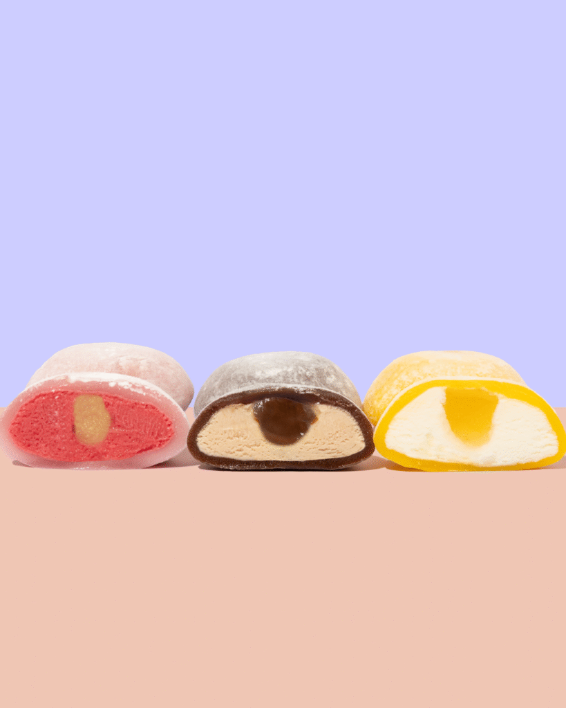 Mochis glacés cœurs fondants