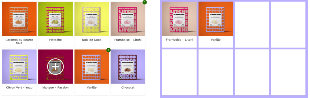 Pack personnalisé : livraison de desserts glacés