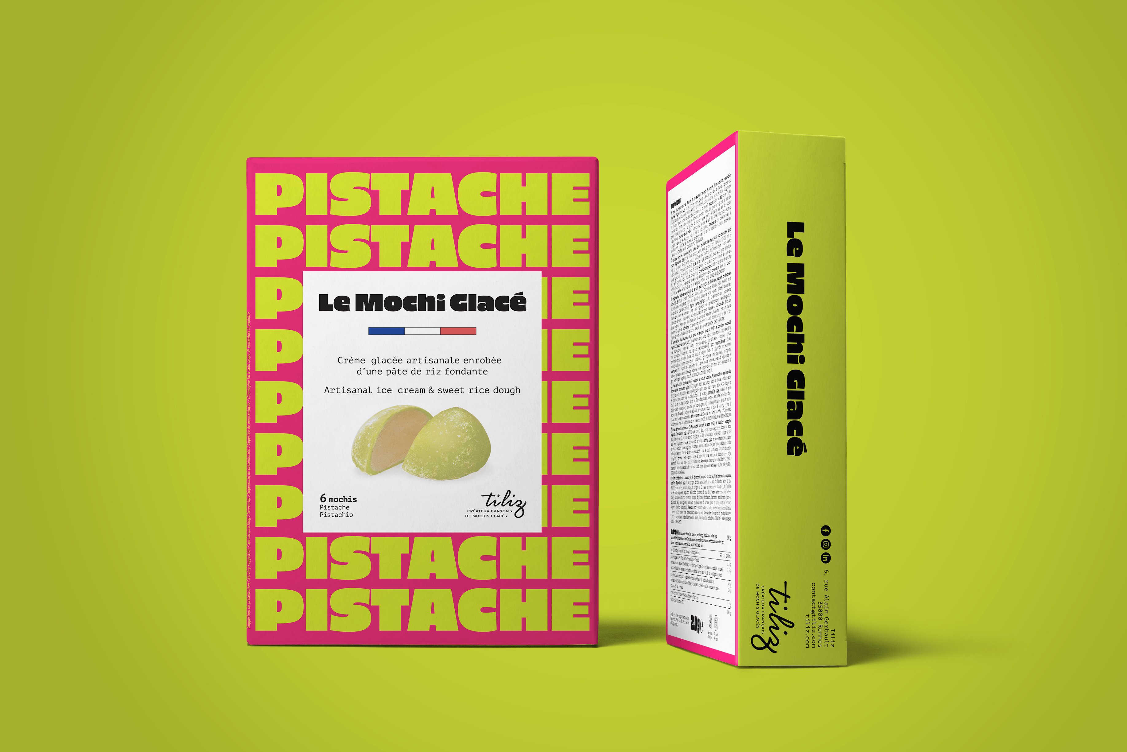 Le mochi glacé pistache